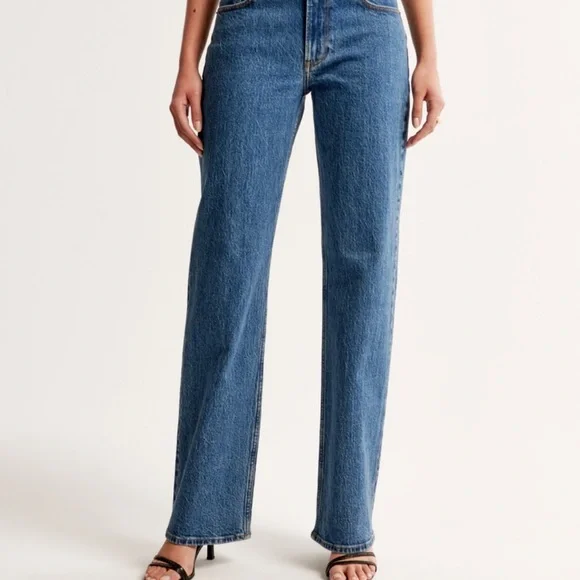 NWT Abercrombie jeans 28 long - Picture 2 of 9